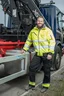 Miniatyrbilde 1 av Black/Yellow Jobman 2409 Transport Arbeidsbukse