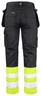 Miniatyrbilde 2 av Black/HV Yellow Jobman 2513 Varsel Klasse 1 Håndverksbukse