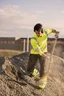 Miniatyrbilde 4 av Black/HV Yellow Jobman Hi-Vis Stretch  Arbeidsbukse