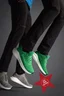 Miniatyrbilde 13 av Black Printer Flex Sneakers