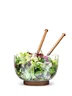 Miniatyrbilde 5 av 2-15-5017604 Sagaform Oval Eik og Glass Serveringsbolle