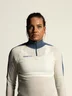 Miniatyrbilde 3 av Tofu Craft OL Norway Merinoull Half Zip Langermet Undertrøye Dame