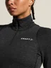 Miniatyrbilde 14 av Black/Melange Craft Merinoull Half-Zip Undertøy Sett Dame