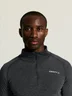 Miniatyrbilde 4 av Black/Melange Craft Merinoull Half-Zip Undertøy Sett