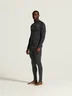 Miniatyrbilde 13 av Black/Melange Craft Merinoull Half-Zip Undertøy Sett