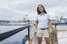 Miniatyrbilde 8 av Black Cutter & Buck Oceanside Stretch Poloskjorte Dame