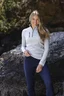 Miniatyrbilde 4 av Anthracite Melange Cutter & Buck Chambers Half-Zip Genser Dame