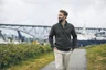 Miniatyrbilde 4 av Antracite Melange Cutter & Buck Pemberton Half-Zip Genser
