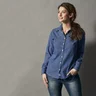 Miniatyrbilde 2 av Blue Cottover Denim Skjorte Dame