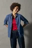 Miniatyrbilde 11 av Blue Cottover Denim Skjorte Dame