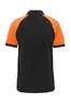 Miniatyrbilde 1 av Black/Orange Graphix Imola Tofarget Raglan Poloskjorte