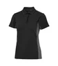 Miniatyrbilde 1 av Black/Grey Graphix Madrid Piquet Poloskjorte Dame