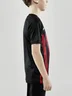 Miniatyrbilde 2 av Black/Bright Red Craft Teamwear Progress 2.0 Stripe  T-skjorte Barn