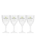 Miniatyrbilde 1 av White Lord Nelson RPET 4-pk Glass med Brett