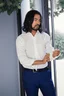 Miniatyrbilde 12 av Black J. Harvest & Frost Green Bow 01 Slim Fit Skjorte