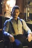 Miniatyrbilde 6 av Grey Stripe J. Harvest & Frost Red Bow 24 Slim Fit Skjorte