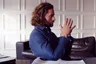 Miniatyrbilde 6 av Navy/White dot J. Harvest & Frost Purple Bow 49 Slim Fit Skjorte
