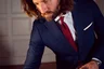Miniatyrbilde 4 av Navycheck J. Harvest & Frost Yellow Bow 53 Slim Fit Skjorte