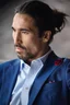 Miniatyrbilde 6 av Blue Jaquard J. Harvest & Frost Yellow Bow 55 Slim Fit Skjorte