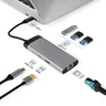 Miniatyrbilde 1 av 25-47-dra-3897 Peak Resirkulert Aluminium 6-i-1 USB hub