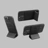 Miniatyrbilde 1 av 25-47-dra-4311 Delmen PU-skinn RFID Kortholder med Telefonstativ