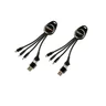 Miniatyrbilde 3 av 25-47-dra-4360 Edinburgh 6-i-1 Ladekabel med Opplyst Logo