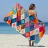 Miniatyrbilde 2 av 70 x 140 cm Kompassli Mikrofiber Strandhåndkle