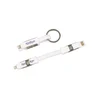 Miniatyrbilde 3 av 25-47-dra-6004 Nyeøy 6-i-1 Magnetisk Ladekabel med Nøkkelring