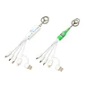 Miniatyrbilde 1 av 25-47-dra-6010 Krystallbukt 3-i-1 Ladekabel med Nøkkelring