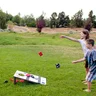 Miniatyrbilde 1 av 26 x 14 cm Skjoldland Tre Cornhole Spillsett
