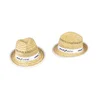 Miniatyrbilde 2 av 25-47-drb-5451 Håndlaget Strå Fedora Hatt