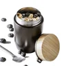 Miniatyrbilde 1 av 25-47-drb-5616-b Ludvik 500 ml Rustfritt Stål Mattermos med Bambuslokk