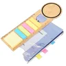 Miniatyrbilde 1 av 25-47-drb-5771 Elva Bambus Notatlapper med Linjal og Bokmerke