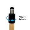 Miniatyrbilde 2 av 25-47-drb-6828 Revstein Bambus Kulepenn med Spinner og Touchfunksjon