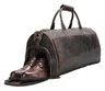 Miniatyrbilde 2 av 25-47-drc-7219 Cairo Retro Lær 2-i-1 Dresspose og Weekendbag