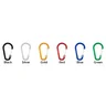 Miniatyrbilde 1 av 25-47-drc-9808 Helder Aluminium Flat Karabinkrok