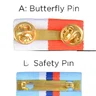 Miniatyrbilde 2 av 3 x 3 cm Lucca Kobber Brystmedalje Myk Emalj