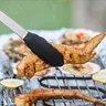 Miniatyrbilde 1 av 23 cm Askbre Rustfritt Stål Grilltang med Silikontupp