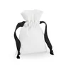 Miniatyrbilde 2 av Soft White/Black Westford Mill 140 g/m2 Bomull Gaveposer med Snøring