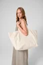 Miniatyrbilde 4 av Biscuit stripe Westford Mill Oversized GRS Resirkulert Bomull/Polyester 70L Strandveske