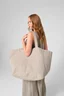 Miniatyrbilde 6 av Biscuit stripe Westford Mill Oversized GRS Resirkulert Bomull/Polyester 70L Strandveske