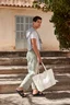 Miniatyrbilde 3 av Soft White/Bottle Green Westford Mill Courtside  20L Resirkulert Bomull og Polyester Shoppingbag
