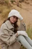 Miniatyrbilde 1 av Almond Marl Beechfield Cosy Ribbestrikket Hansker
