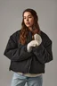 Miniatyrbilde 4 av Almond Marl Beechfield Cosy Ribbestrikket Hansker