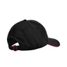 Miniatyrbilde 1 av Black/Classic Red Beechfield Earthaware Classic Økologisk Bomull 5-panel Sandwich Caps