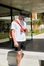 Miniatyrbilde 2 av Black/Classic Red Beechfield Earthaware Classic Økologisk Bomull 5-panel Sandwich Caps
