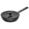 Miniatyrbilde 1 av Sort Fiskars Hard Face 24 cm Resirkulert Aluminium Non-stick Traktørpanne med Lokk
