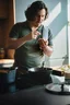 Miniatyrbilde 5 av Sort Fiskars Hard Face Resirkulert Aluminium 26 cm Non-stick Traktørpanne med Lokk