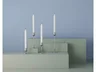 Miniatyrbilde 2 av Blankt stål Gense Dorotea 2 stk Lysestaker