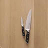 Miniatyrbilde 1 av Stål/Svart Lion Sabatier Hercules 2 deler Knivsett